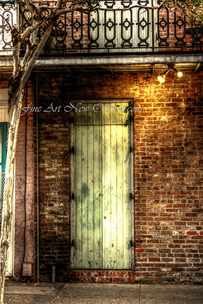 Door Under A Balcony