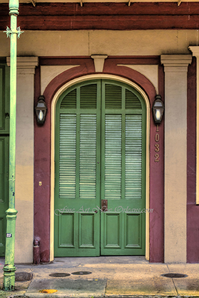 French Quarter Arched Door