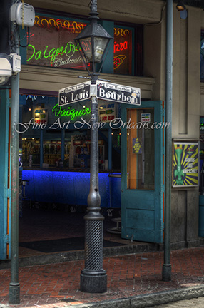 Signs of Bourbon Street